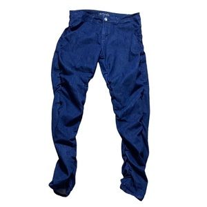 Blue Cinched Leg Ankle Skinny Jeans 21/22